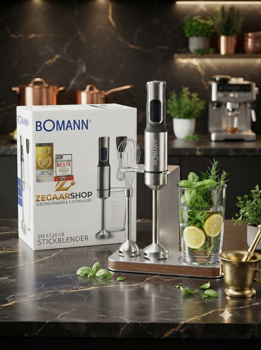 Bras mixeur SM6128 CB BOMANN 2EN1 1500w