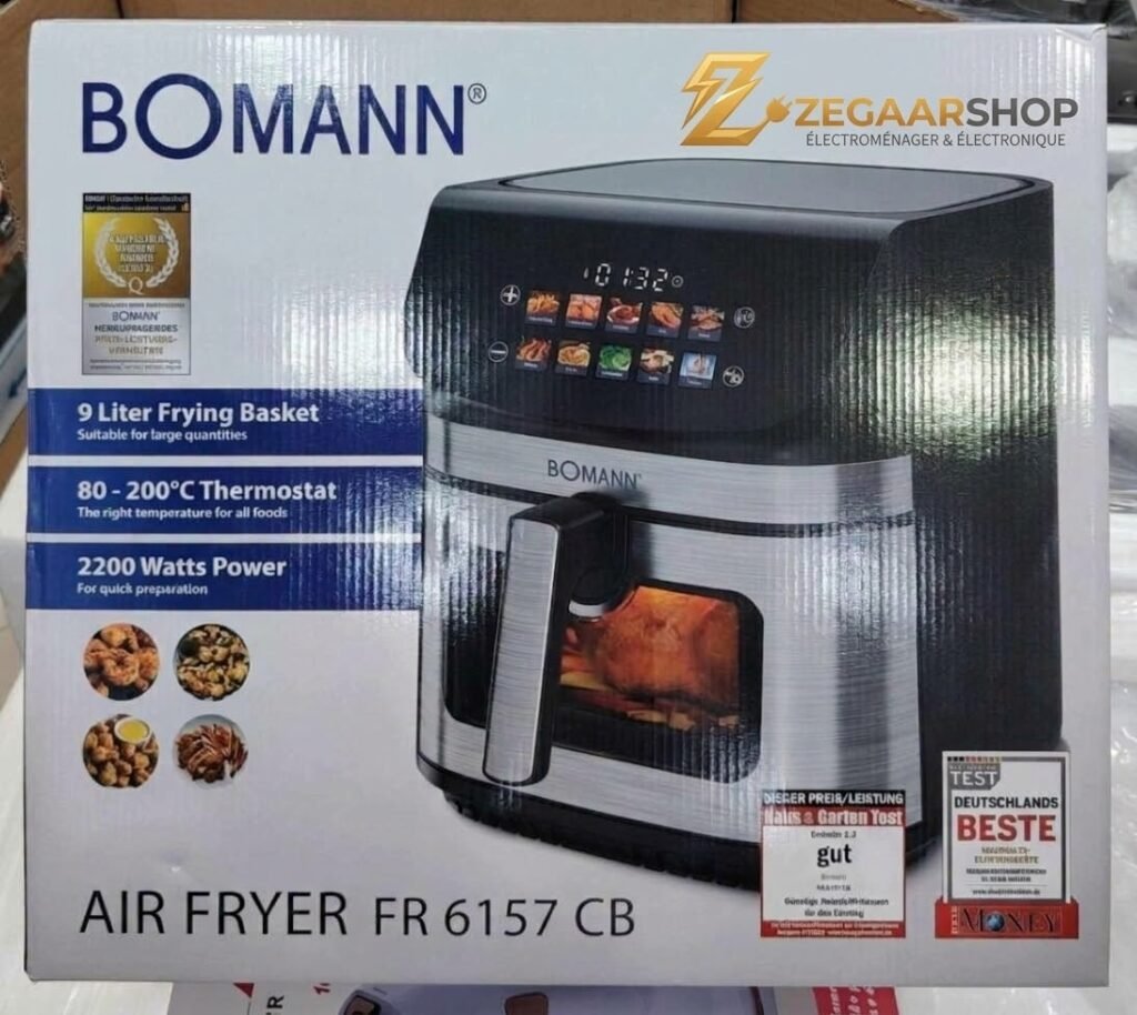 قلاية هوائية بومان 9 لتر  - AirFryer BOMANN FR 6157 GB