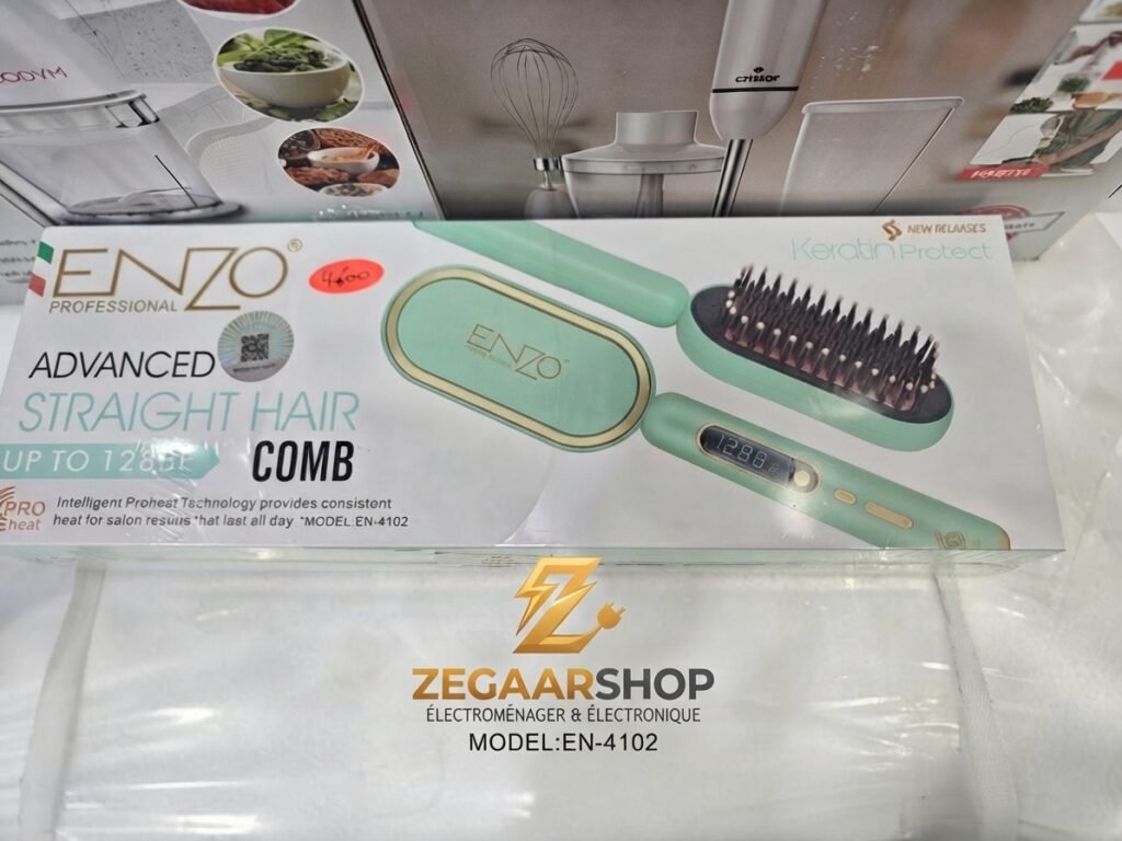 فرشاة فرد الشعر بالبخار من ENZO Professional (الموديل EN-4102)