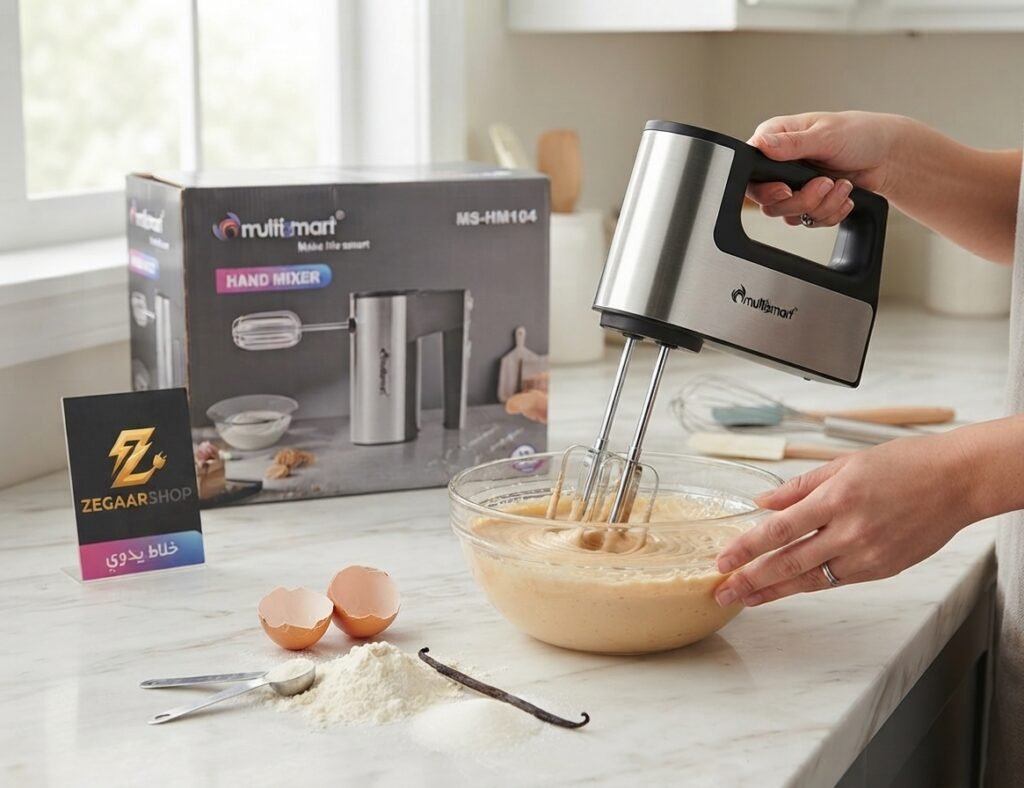 خلاط يدوي (Hand Mixer) من ماركة Multismart، موديل MS-HM104