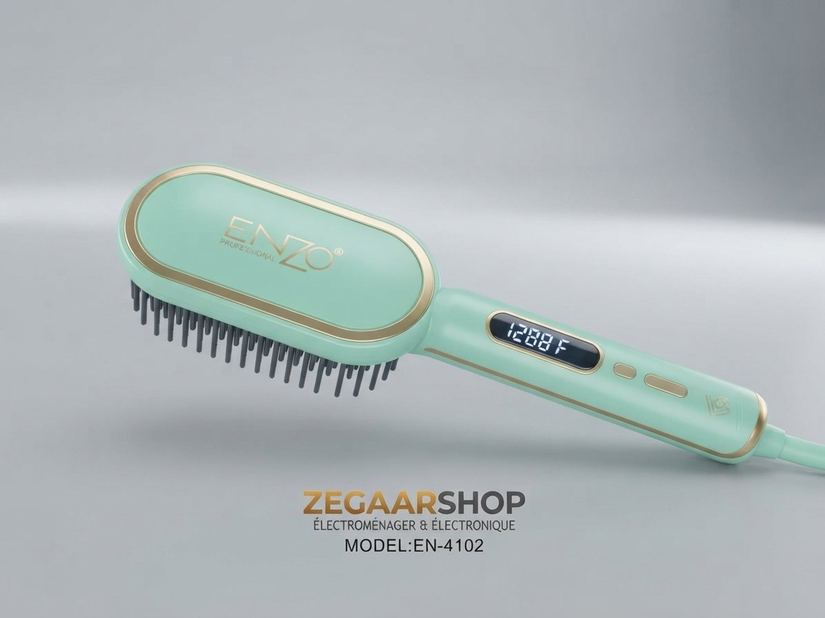 فرشاة فرد الشعر بالبخار من ENZO Professional (الموديل EN-4102) - الصورة 2
