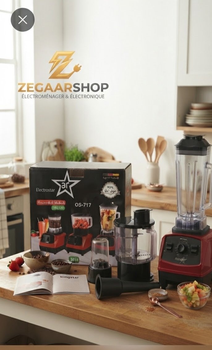 خلاط Kingstar Electrostar OS-717 متعدد الاستخدامات (3 في 1 - الصورة 2