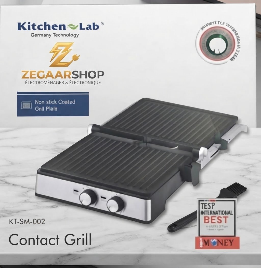 شواية Contact Grill KITCHEN LAB - الصورة 4
